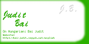 judit bai business card